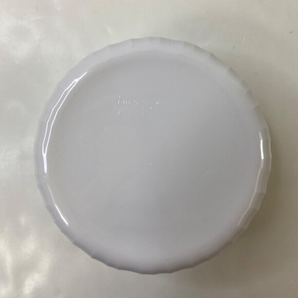 CorningWare French White F-16-B 16 oz Round Dish Set 5 Ribbed Oven Safe Vintage - Picture 5 of 8